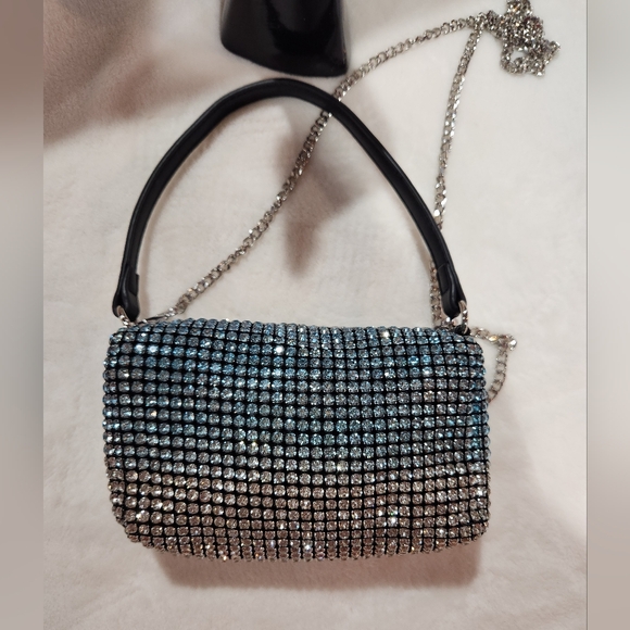 Madison West Rhinestone Chain Crossbody Purse - Picture 5 of 9